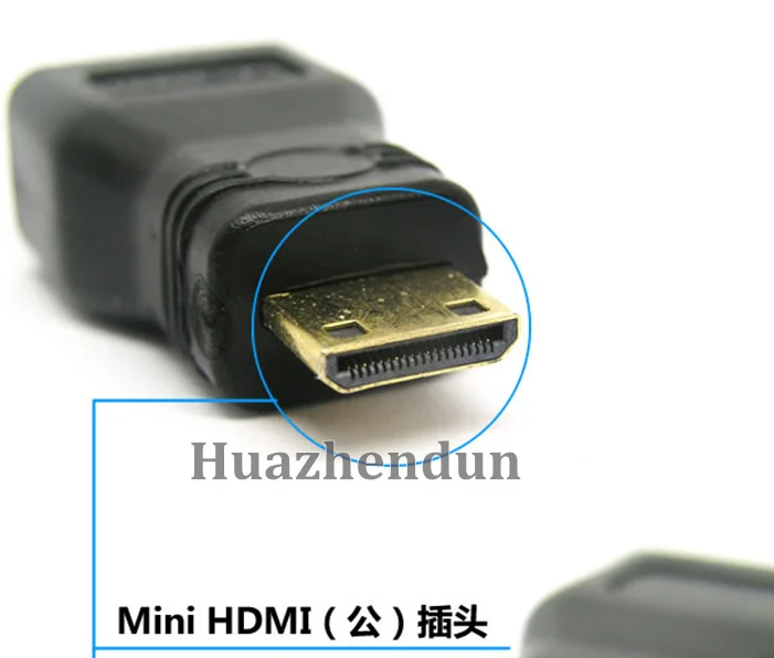 Новый адаптер 100 шт./лот MINI HDMI(M)-HDMI(F) HDMI 2 высокого качества | Компьютеры и офис