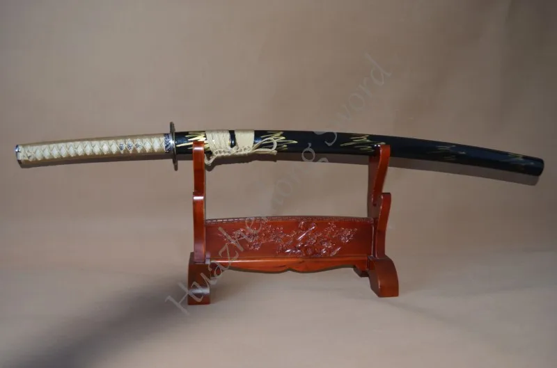 

FOLDED STEEL CLAY TEMPERED SHARP JAPANESE SWORD KATANA UNOKUBI-ZUKURI BLADE FULL TANG HAND FORGE TAMAHAGANE