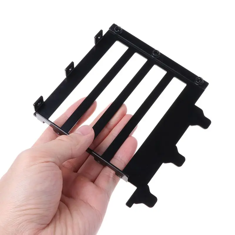 Черный металл Графика VGA держатель для карт Алюминий карты боковой преобразуется