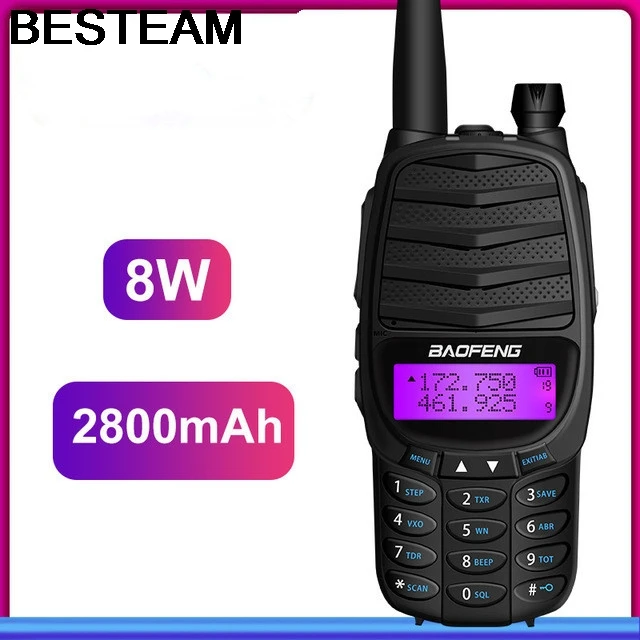 2019 Новый иди и болтай Walkie Talkie Baofeng RS UV800 двухстороннее радио 8 Вт двухдиапазонный UHF