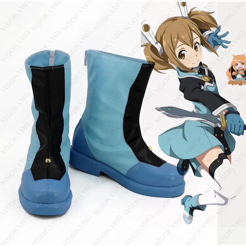

Anime shose Sword Art Online Ordinal Scale Silica Ayano Keiko Cosplay Boots