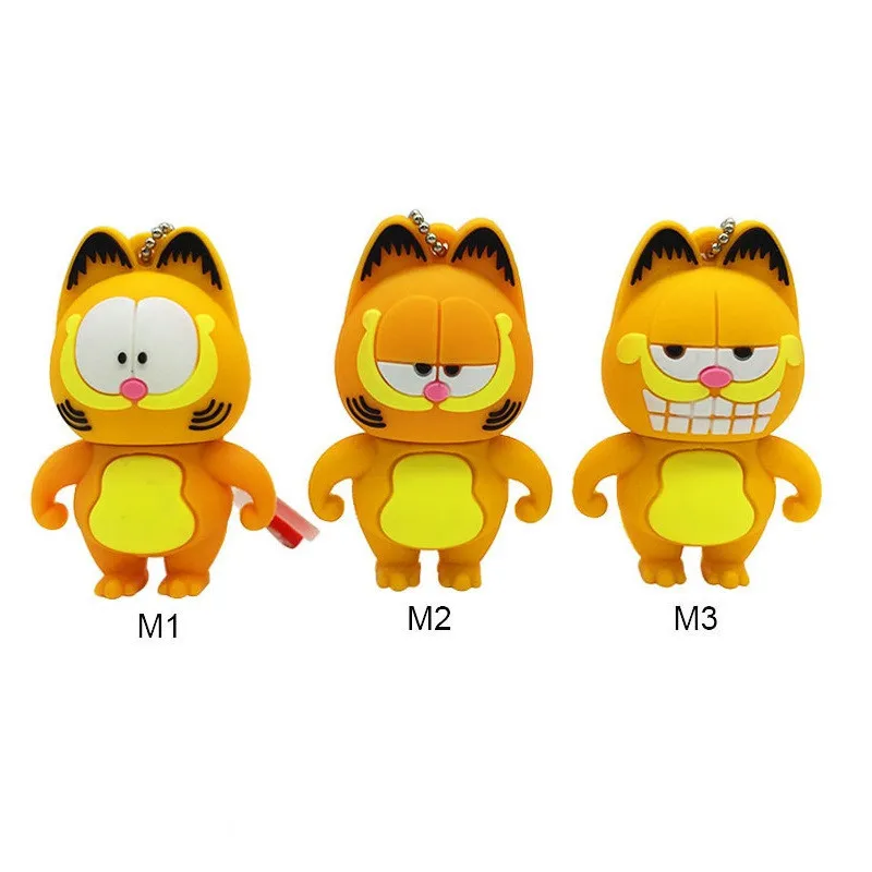 usb флеш-накопитель 128 ГБ, мультяшный карфилд, usb 2,0, флеш-накопитель, 4 ГБ, 8 ГБ, 16 ГБ, 32 ГБ, 64 ГБ, креативный флеш-накопитель, USB карта памяти для детей