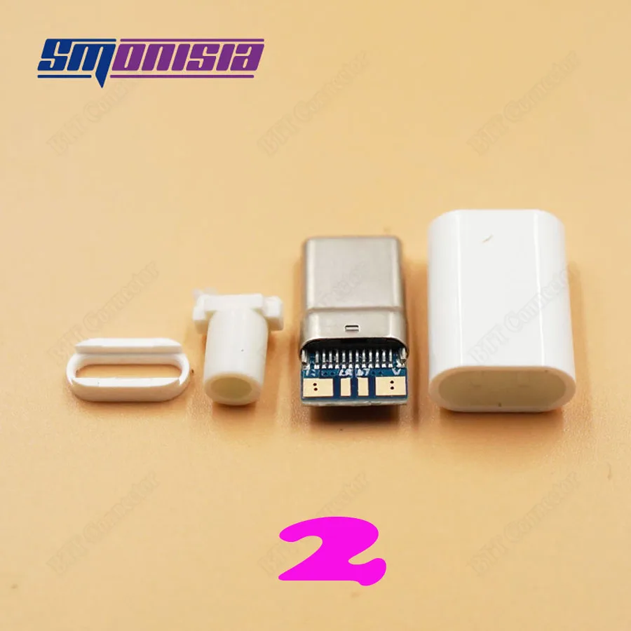 5 шт. USB 3 1 2 0 тип C разъем 4 в PCB|connector plug|connector maleconnector usb |