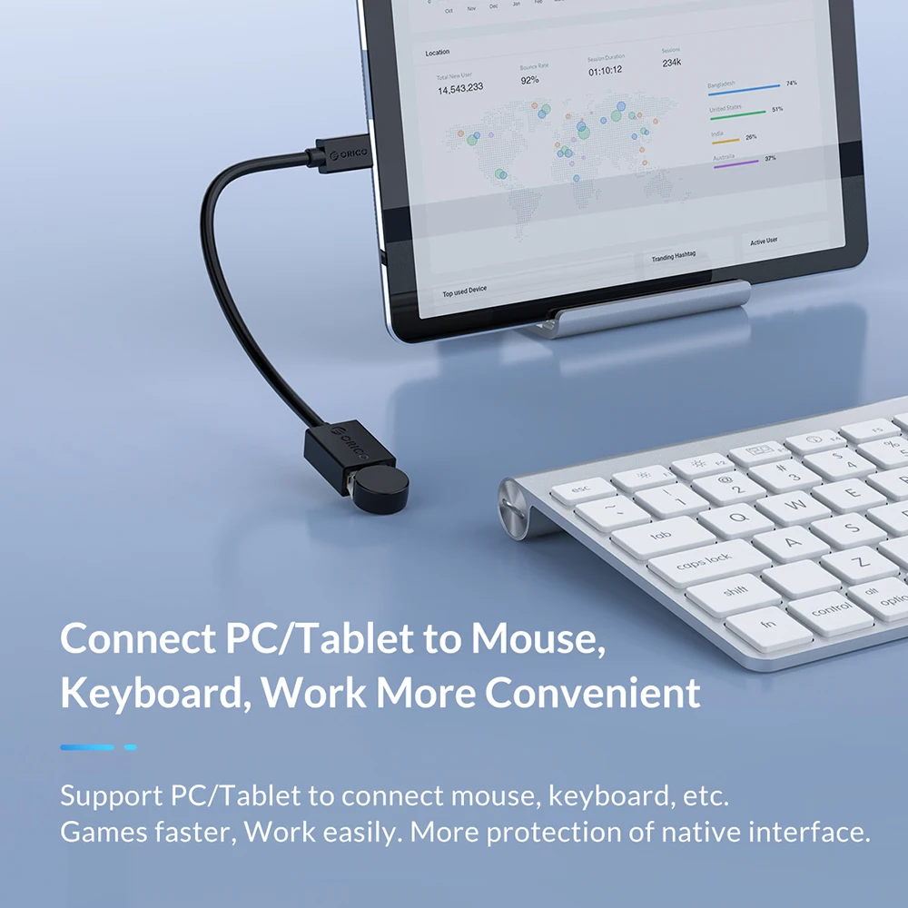 Адаптер ORICO type C на USB3.0 поддержка мобильный телефон OTG Функция Дата кабель для