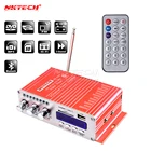 Автомобильный усилитель мощности, Bluetooth, цифровой плеер Hi-Fi, стереозвук, режим 2CH, 20 Вт, RMS, FM, аудио, музыкальный трубчатый усилитель для MP3, iPod, CD