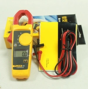100% Аутентичные Fluke 305 цифровой клещи AC/DC мультиметр AC 999.9A 1.5% точность подсветка