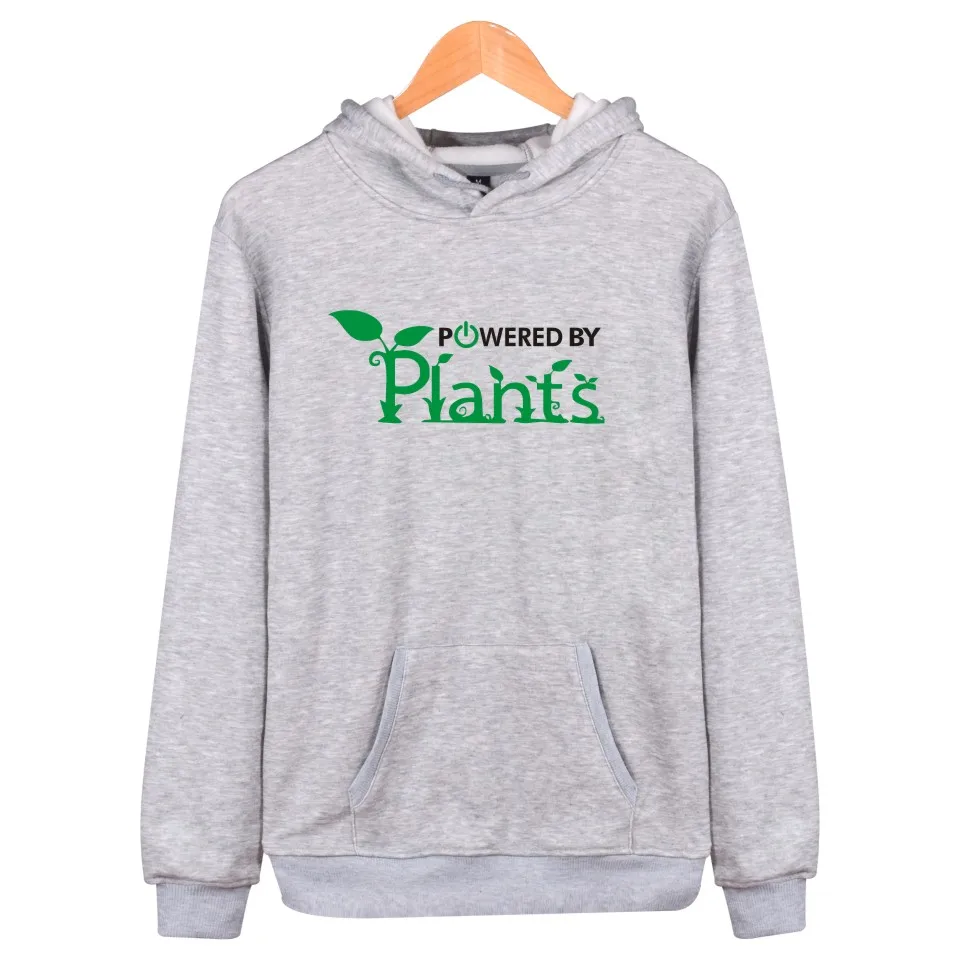 

Meaningful Pattern Hoodies Promote To Be Vegan Printed Powered By Plants Men/Women Hoodie Interesting Clothes Casual Sweatshirt
