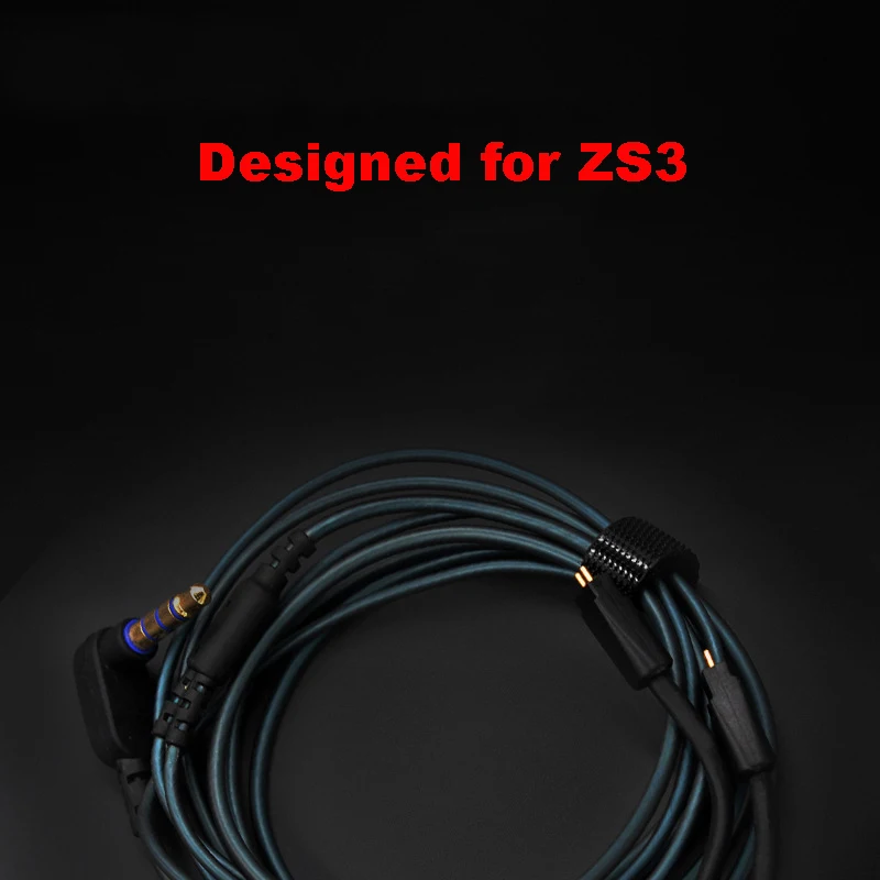 3 5 мм KZ ZS3 кабель для наушников 0 75 с микрофоном Auriculares аксессуары Fone de Ouvido