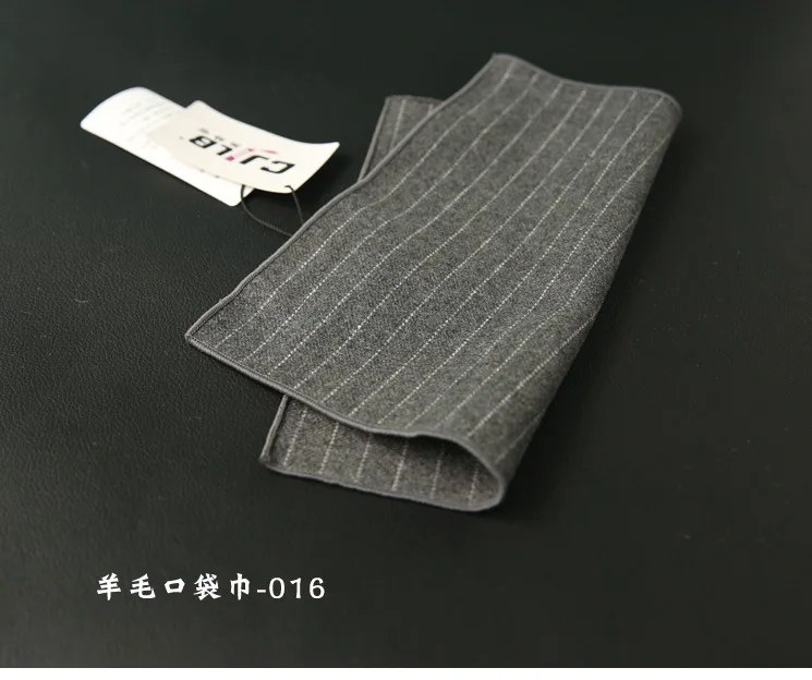 Hankerchief Шарфы для женщин плед Бизнес костюм платки шерсть Повседневное Для мужчин с карманами площади 24x24 см 10 шт./лот