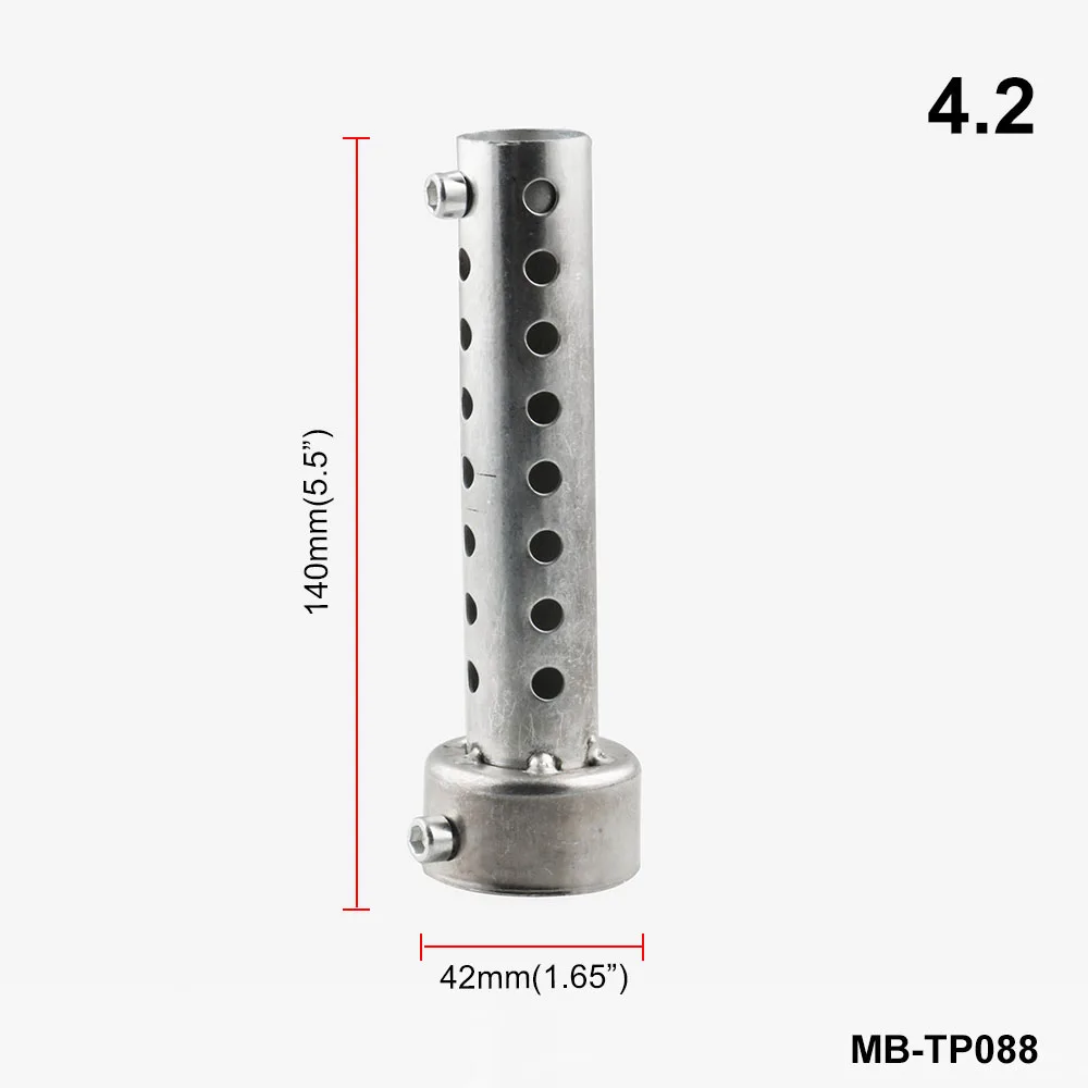 silver 4.2cm Универсальный 35 мм 42 мм 45 мм 48 мм 60 мм мотоцикл выхлопной Can дБ убийца глушитель перегородка съемный хром MB-TP088 - Цвет: silver 4.2cm