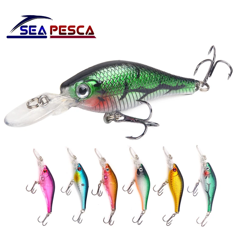 SEAPESCA новые рыболовные приманки 3D глаз японский воблер Swimbait Pesca Crazy Wobble 8 5 см 7 г