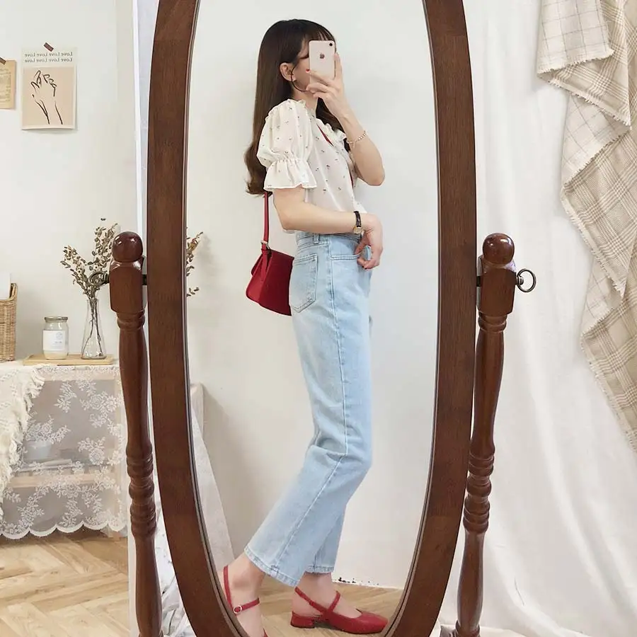 Новая белая рубашка femme повседневные женские топы с коротким рукавом шифоновая