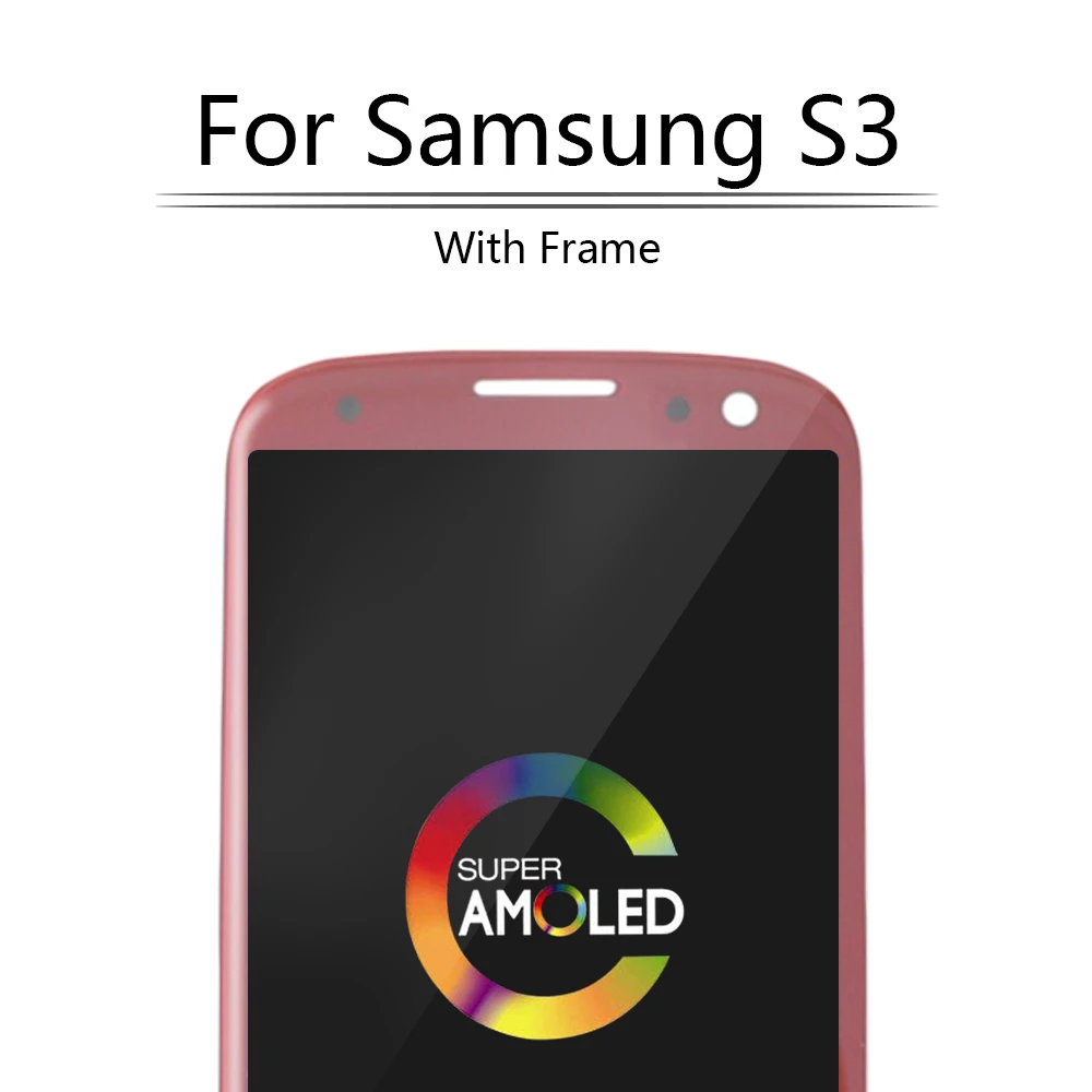 4,8 дюймов Супер AMOLED экран для SAMSUNG Galaxy S3 i9300 i9305 i747 i535 ЖК-дисплей сенсорный экран с рамкой дигитайзер дисплей