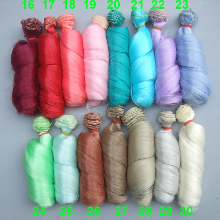 Кукольные парики для шарнирной куклы 15*100 см|curly doll|doll wigfor bjd |