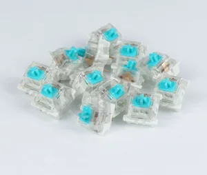 Teamwolf OTM outemu 3-контактный прозрачный Чирок 80g кликовый переключатель для механической клавиатуры на заказ gh60 xd64 xd60 eepw84 rgb 87 104