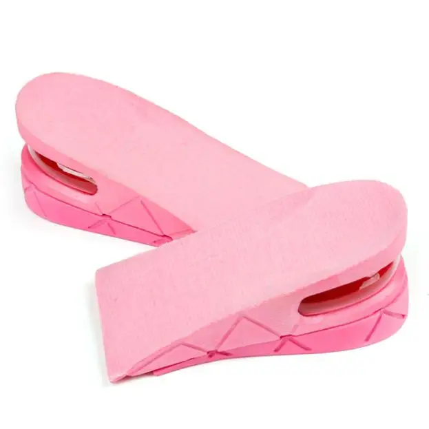 Pink Мужская и женская обувь; стелька с воздушной подушкой; вставка на пятке, увеличивающая рост на 5 см; дышащая подкладка; удобная ортопедическая подкладка - Цвет: Pink