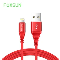 foxsun for lightning to usb cable for iphone cable fast charge and data sync cord for iphone x8 plus87 plus76 plus66s