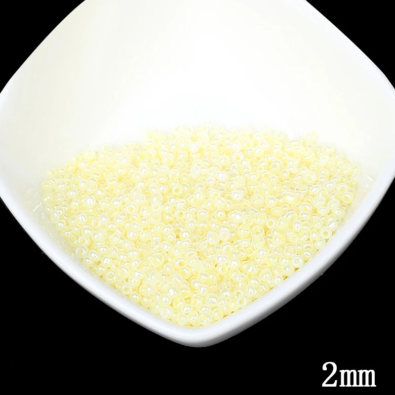 2 мм яркие кремовые цвета Австрийские хрустальные стеклянные бусины 1000 шт./лот