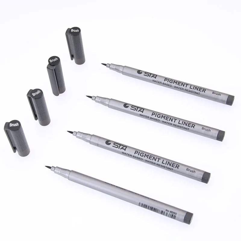 1 шт. мягкая кисть ручка для каллиграфии с пластиковой ручкой|brush pen|soft brush penart supplies