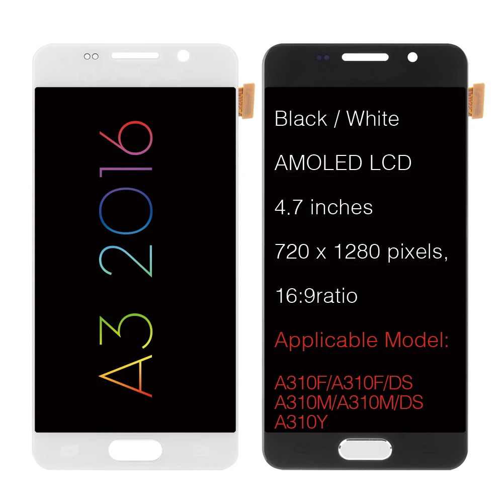 4 7 ''Супер AMOLED для SAMSUNG Galaxy A3 2016 A310 A310F SM ЖК дисплей сенсорный экран дигитайзер