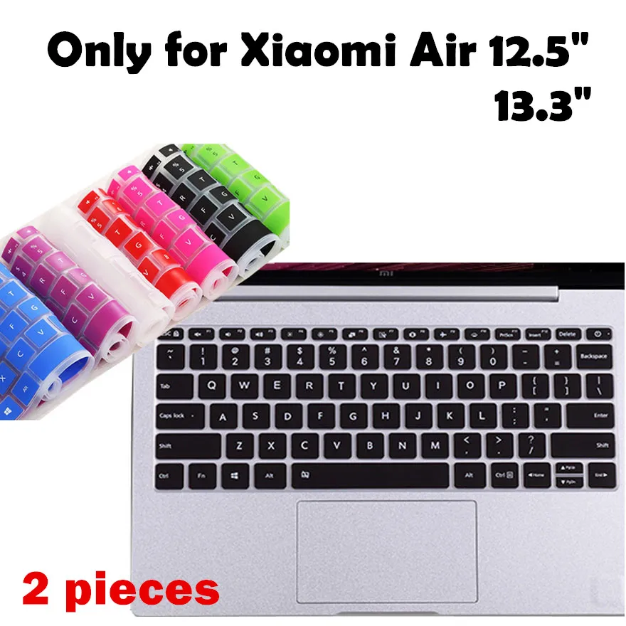 2 шт./лот моющийся чехол для клавиатуры ноутбука Xiaomi Mi Air Mibook 12 5 13 3 дюйма