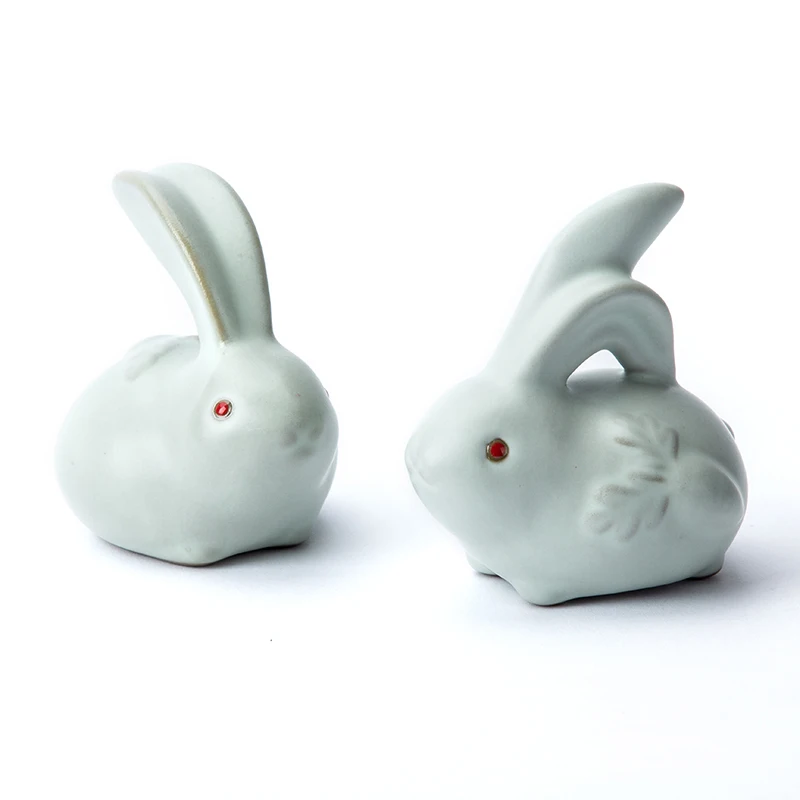 Креативные керамические украшения мини-чай в виде кролика домашнего животного