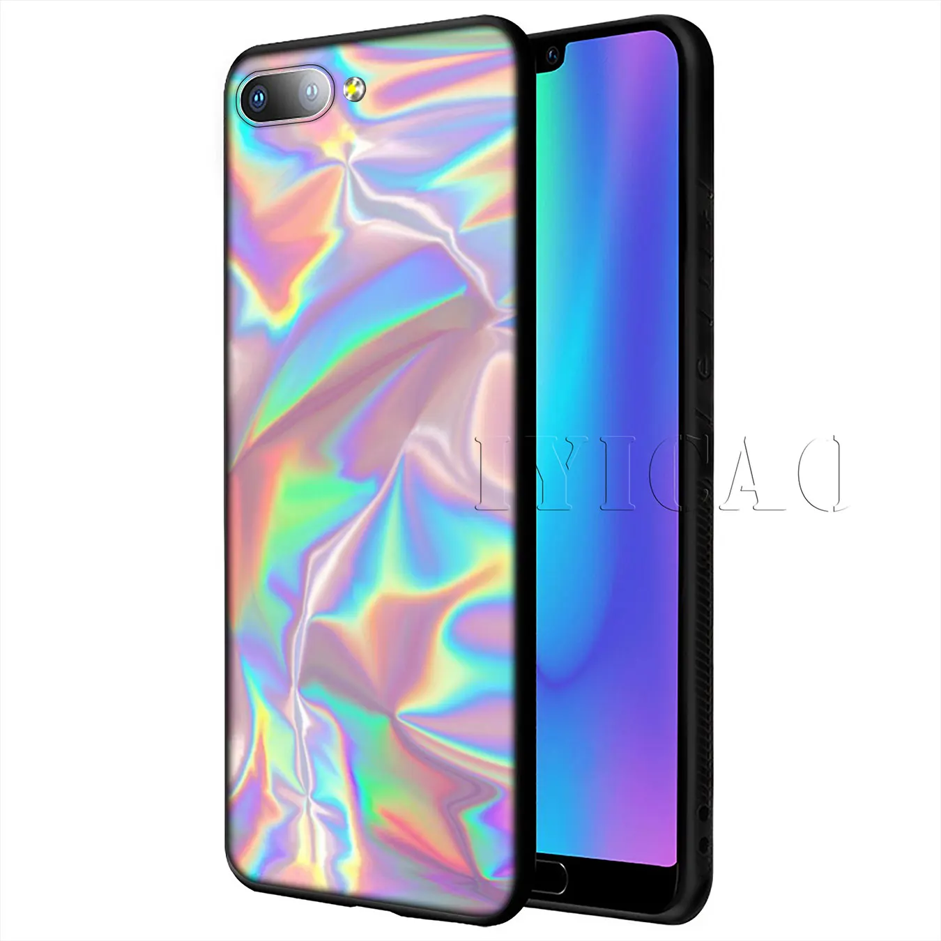 Пастельный Металлический Мягкий силиконовый чехол IYICAO для Huawei P20 Pro P10 P8 P9 Lite Mini 2017