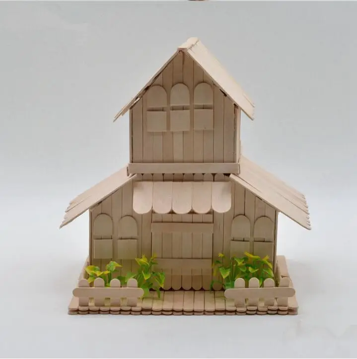 Новинка 50 шт. деревянные палочки для мороженого ручное искусство мороженое