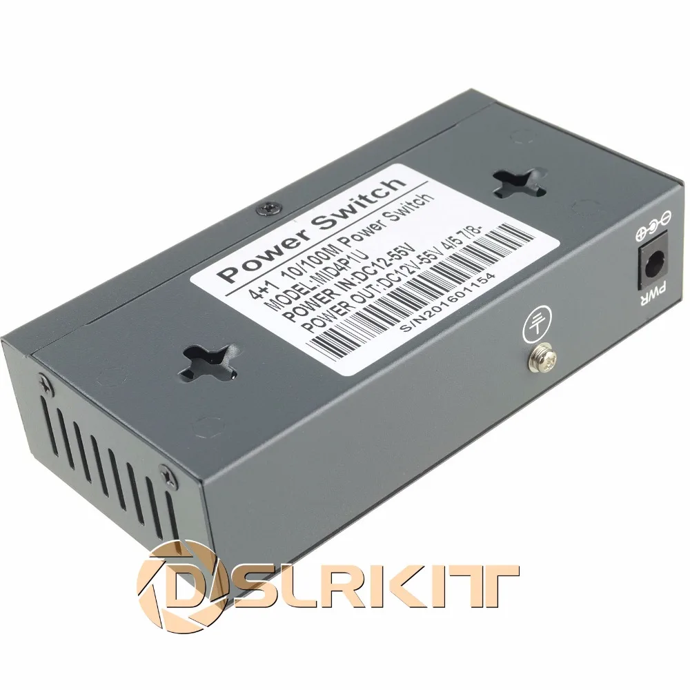 DSLRKIT 15 в 75 Вт 5 портов пассивный инжектор Ethernet коммутатор для Ubiquiti Mikrotik sPoE |