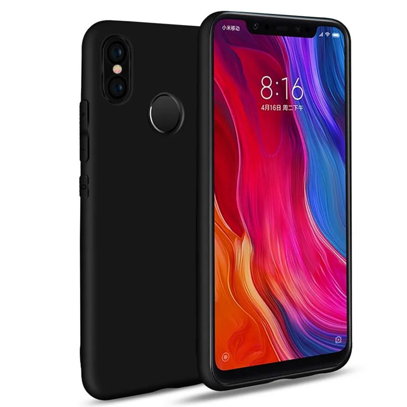 Чехол для Xiaomi Redmi 6 Pro прозрачный ТПУ и матовый мягкий чехол Note 6A задняя крышка