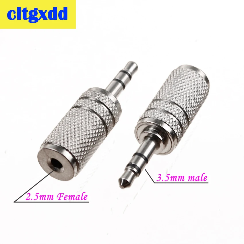 

cltgxdd 1pc 2.5 mm Male to 3.5 mm Female audio Stereo Adapter Plug Converter Headphone jack