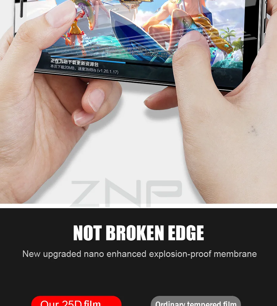 ZNP 25D Защитное стекло для Xiaomi Redmi 7 6 Pro 6A 4X5 Plus закаленное защитное стекло для Redmi Note 7 6 Pro note 5 Pro