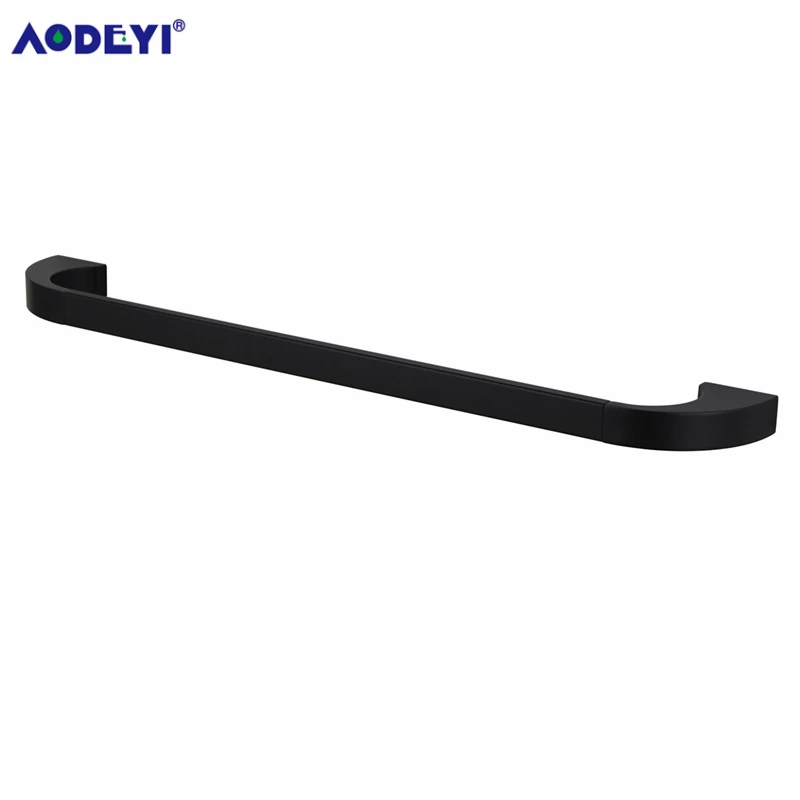 Towel Bar AODEYI, черные аксессуары для ванной комнаты, крючок для халата, полотенце, барное кольцо, держатель для бумаги, мыльница, держатель для туалетной щетки, набор аксессуаров для ванной - Цвет: Towel Bar