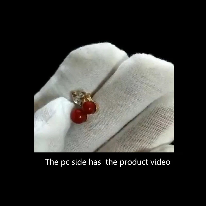 Febli Red Cherry Style Stud Earrings Are Suitable For Various Occasions Hot Selling Products From Top Sellers | Украшения и