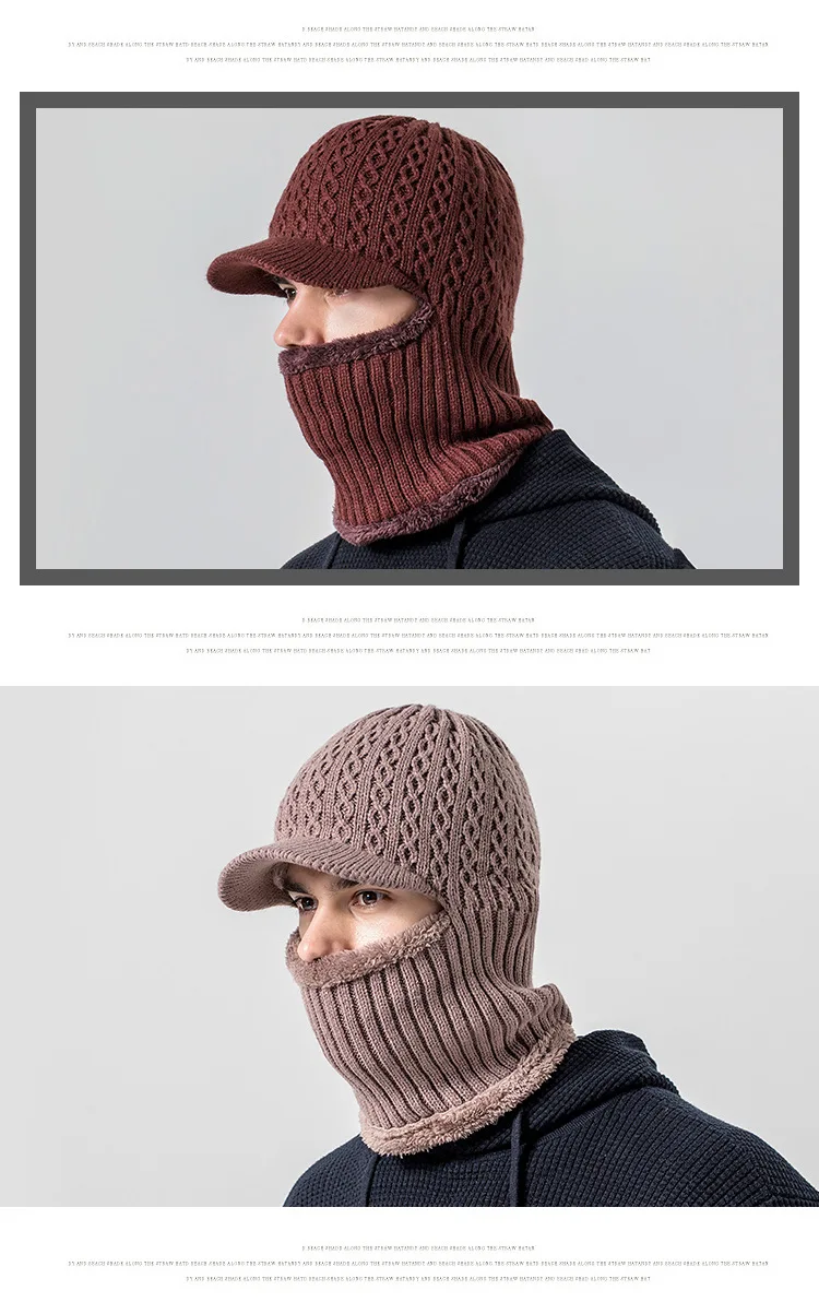 Зимняя шапка Skullies Beanies, зимние шапки бини для мужчин и женщин, шерстяной шарф, шапки, Балаклава, маска, шапка, вязаная шапка