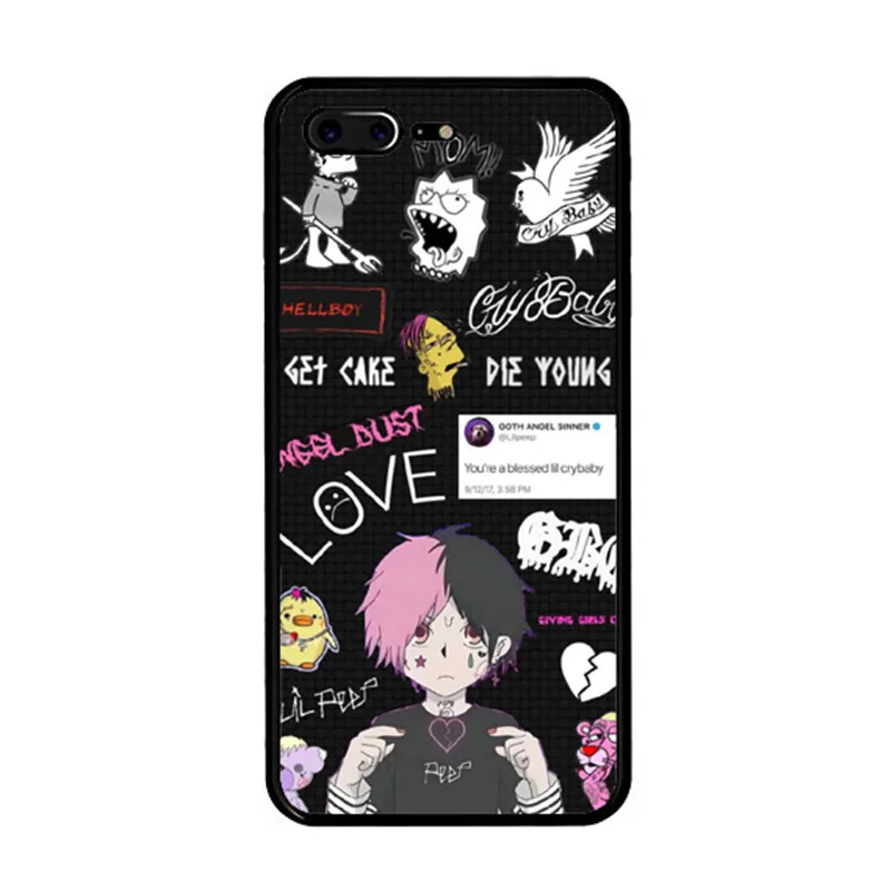 TPU Emo Lil Bo Peep Lil черный ТПУ Мягкий силиконовый чехол для телефона для iPhone11 11PRO MAX 8 7 6 Plus 6S X XS MAX XR 5 5S SE - Цвет: TPU
