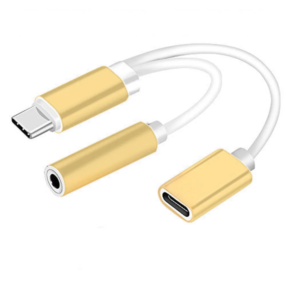 EPULA Новый 2в1 USB-C кабель USB Тип C до 3 5 мм разъем AUX аудио Type-C наушники гарнитура