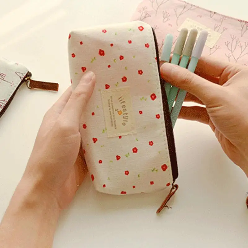 Женские цветочные косметички сумка для макияжа стационарный органайзер