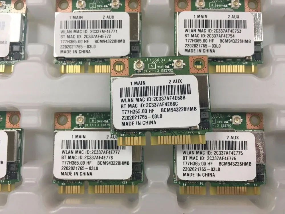 Broadcom BCM943228HMB Foxconn T77H365.00 HF 300M 802,11 a/b/g/n+ Bluetooth 4,0 для asus acer sony