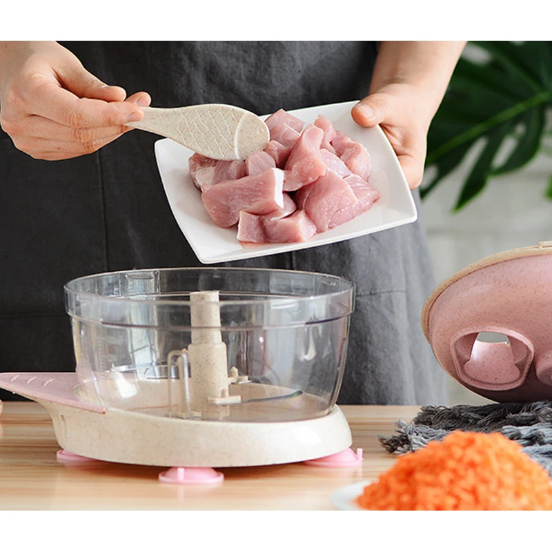Goodfeer 1500 мл ручная мясорубка Нержавеющая сталь лезвия многофункциональный