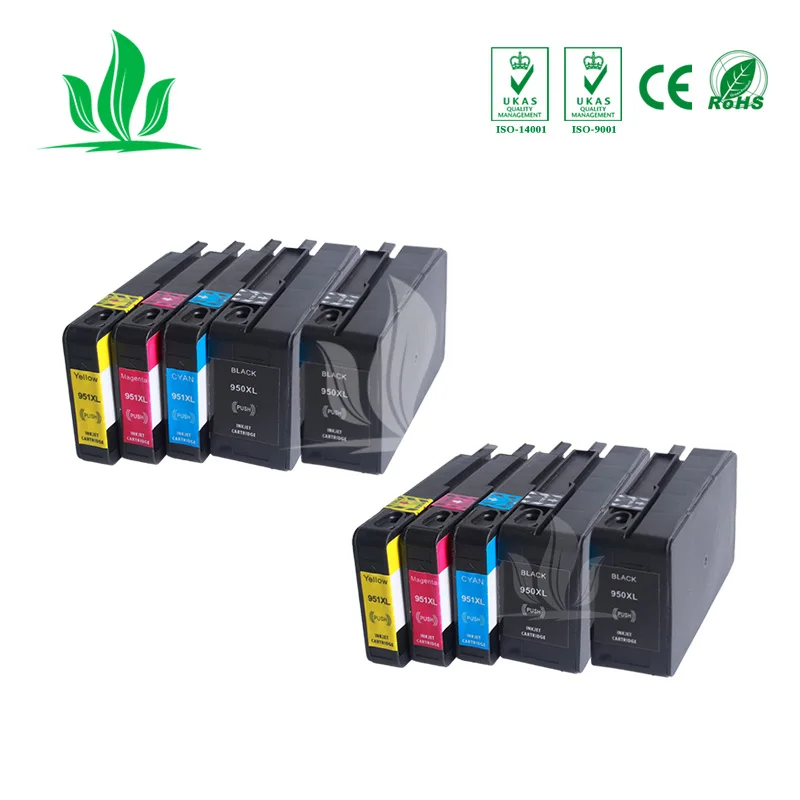 10 шт. 950XL совместимые чернильные картриджи для hp950 hp950xl hp 950 OfficeJet Pro 8100 8600 8615 8625