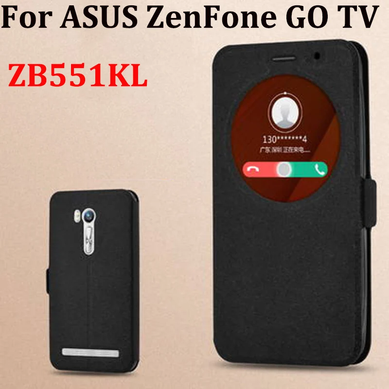 Чехол с открытым окошком 5 дюйма для ASUS ZenFone GO TV кожаные чехлы телефонов ZB551KL