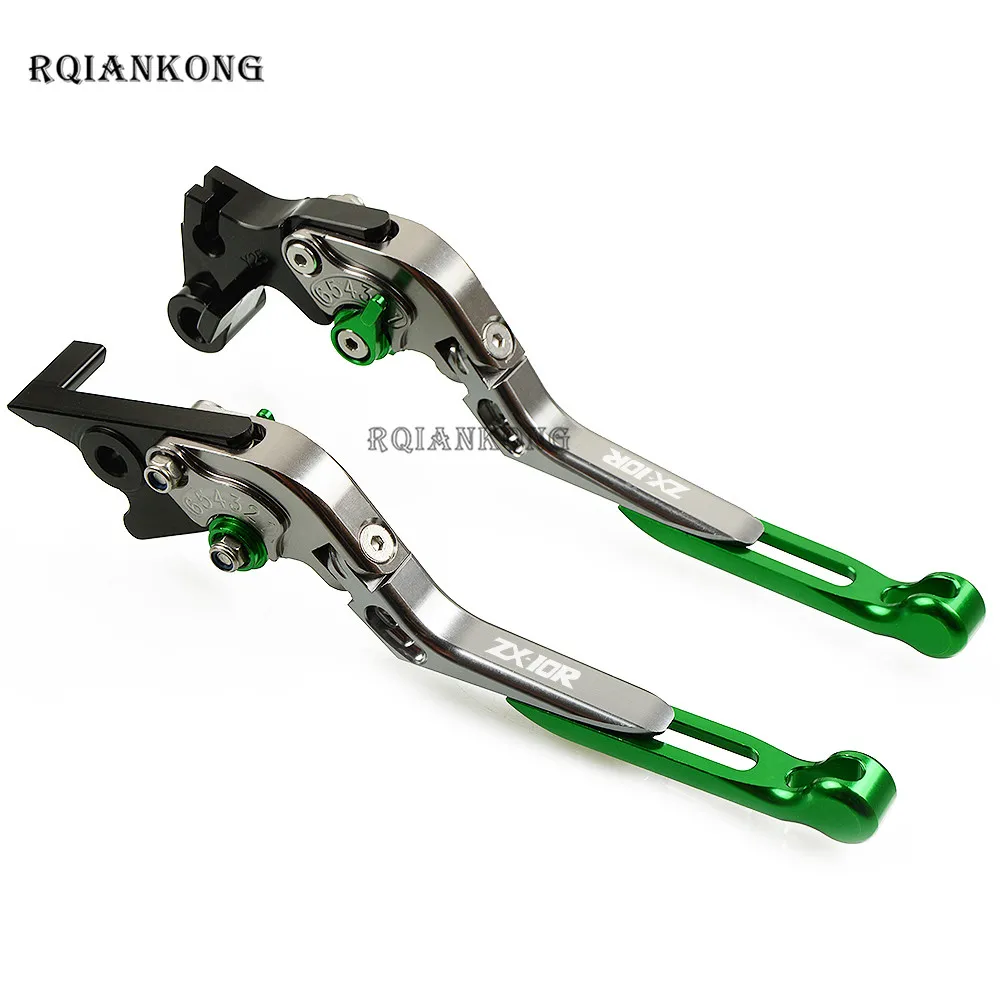 CNC мотоцикл сцепные рычаги для KAWASAKI ZX10R ZX 10R 10 R 2004 2005 Складные Выдвижные