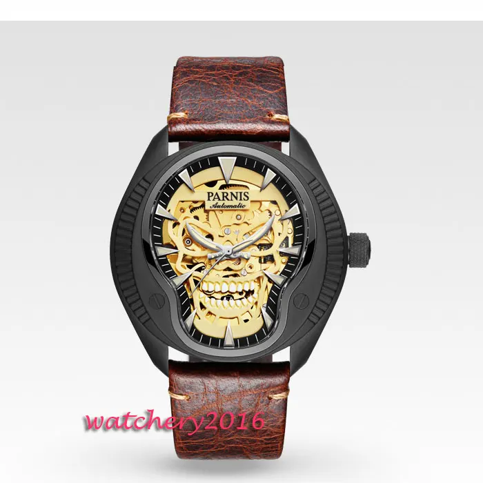 Мужские часы скелетоны из сапфирового стекла 43 мм|watch brand|watch brand menwatch men |