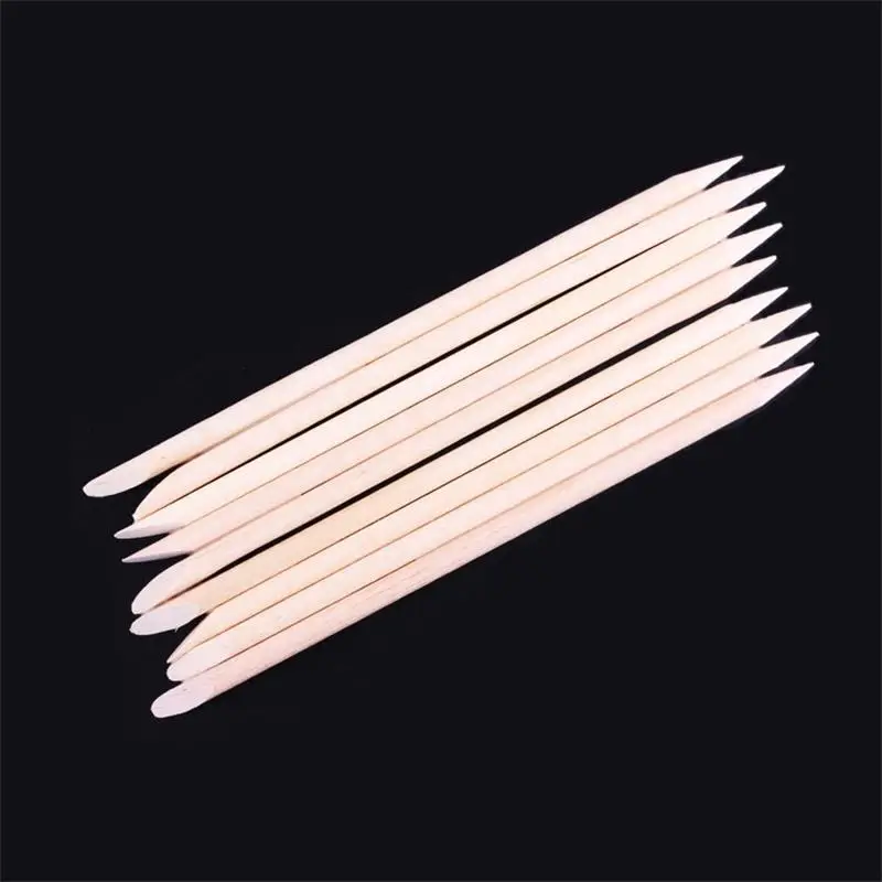 

12pcs\lot Nail Art Cuticle Pusher Orange Wood Stick Cuticle Pusher Remover Manicure Pedicure Care Pusher Beauty Makeup Tools