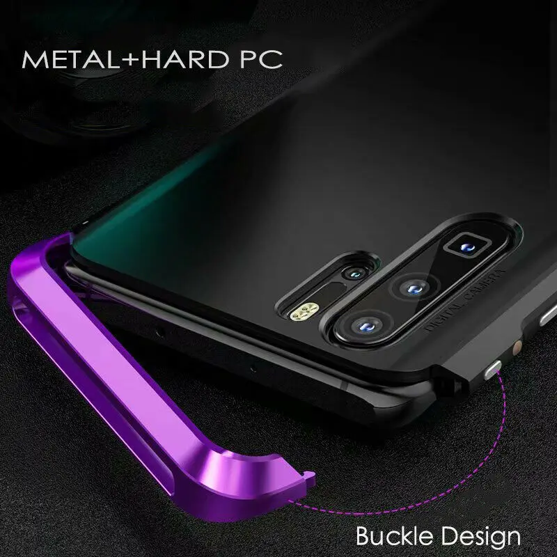 Для Huawei P30 Pro чехол Роскошный Матовый Жесткий ПК Гибридный Алюминиевый