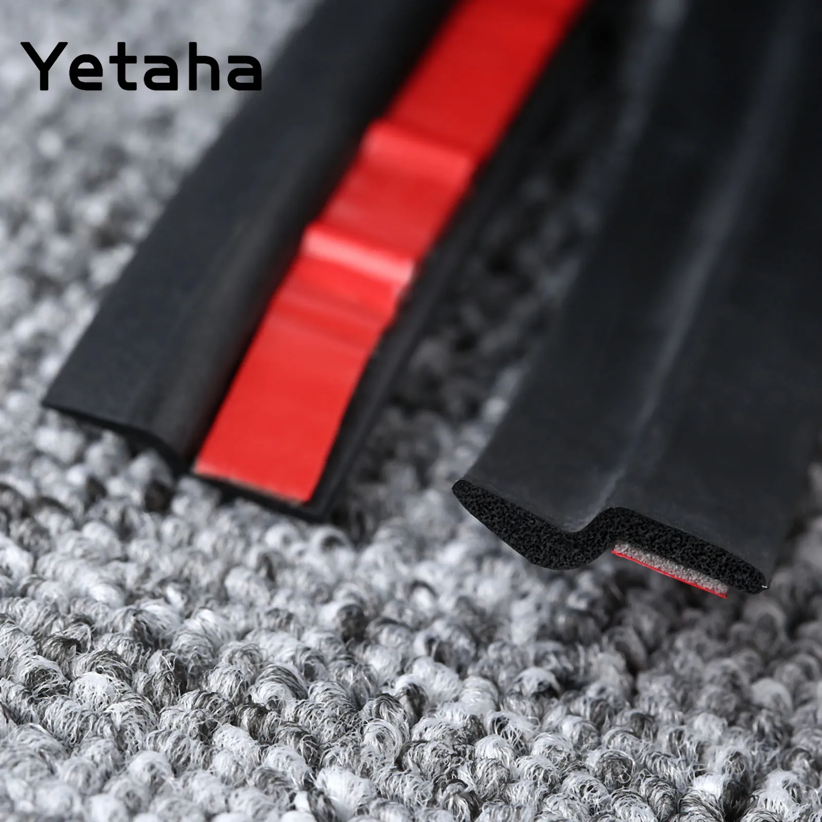 Yetaha 4 м автомобильные дверные уплотняющие полоски Z Тип EPDM Резина 21 мм для VW кромки