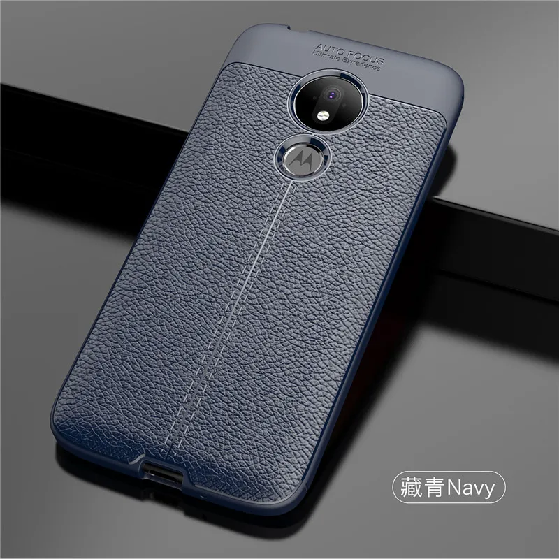 Чехол для Motorola Moto G7 Power из силикона искусственная кожа противоударный чехол