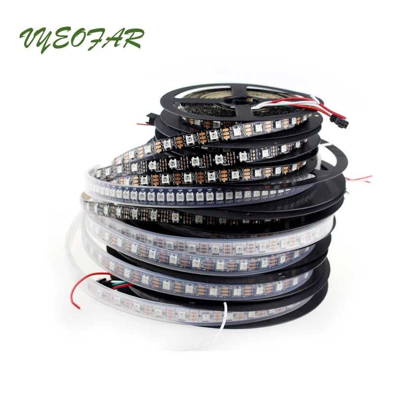 

SK6812 RGB Full Color (similar ws2812b) 5m 30/60/74/96 leds/pixels/m;individual addressable led strip IP20/IP65/IP67 DC5V