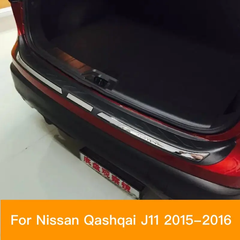 Для Nissan Qashqai J11 Задний бампер протектор хвост ворота порог для багажника гвардии прикрытие потертостей отделка- автомобиль-Средства для укладки волос